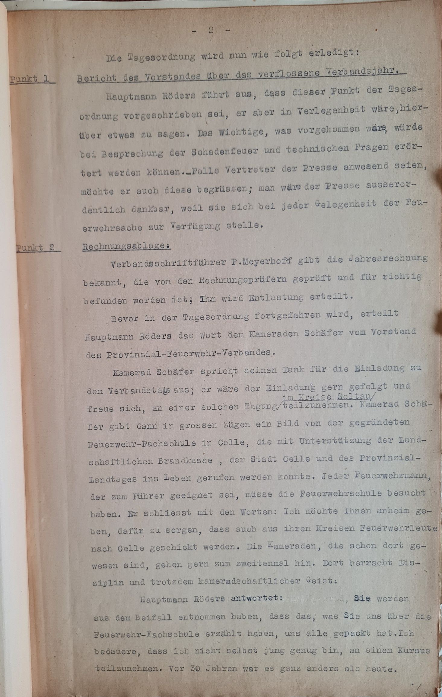Protokoll Verband 1931 S. 2